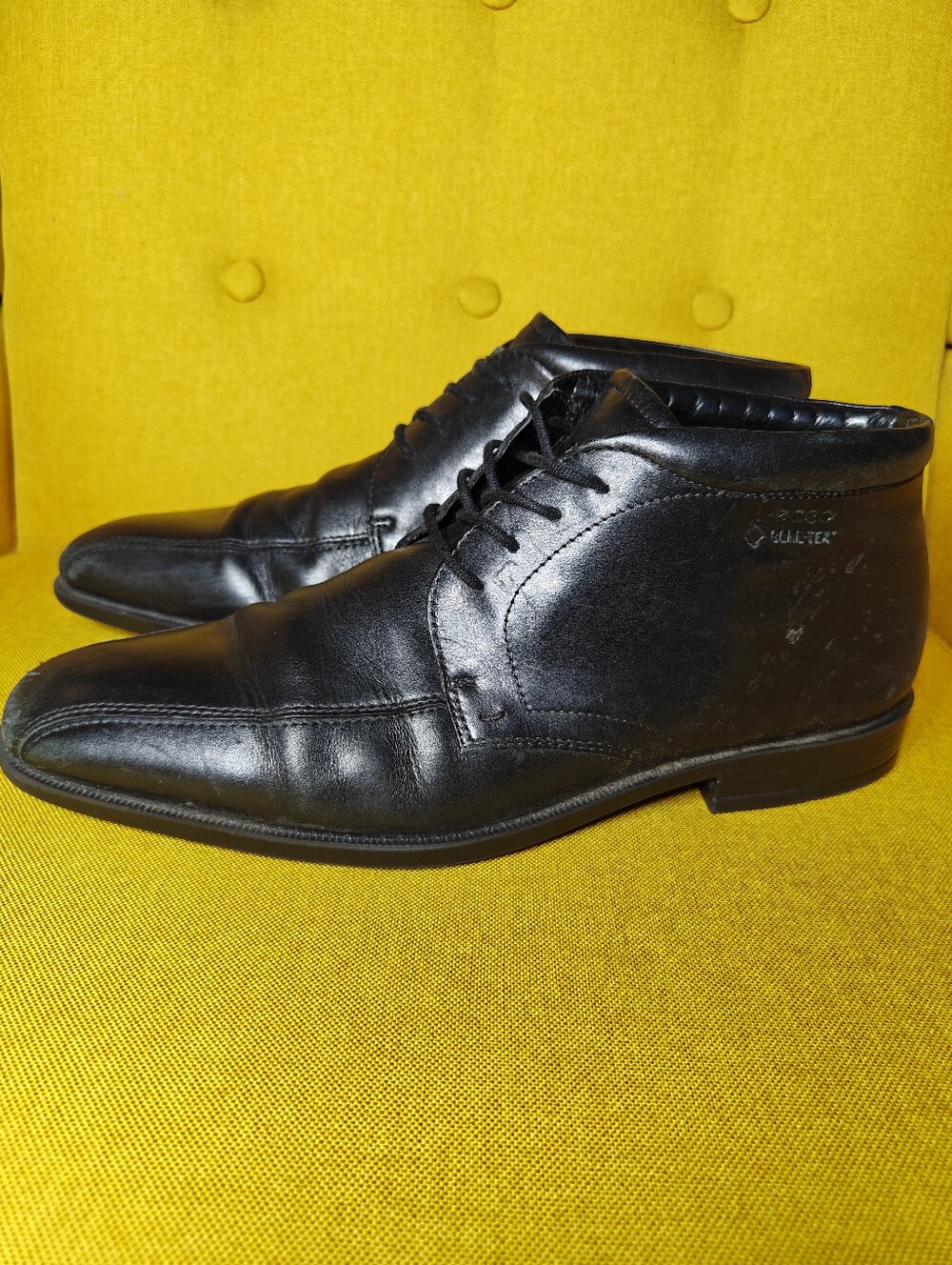 ECCO Edinburgh Men's Gore-Tex Chukka Black Leather Waterproof Mens Boots 11-11.5